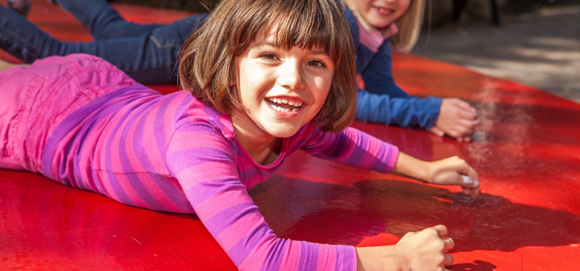 You can get very dizzy on the big turntable in the adventure playground