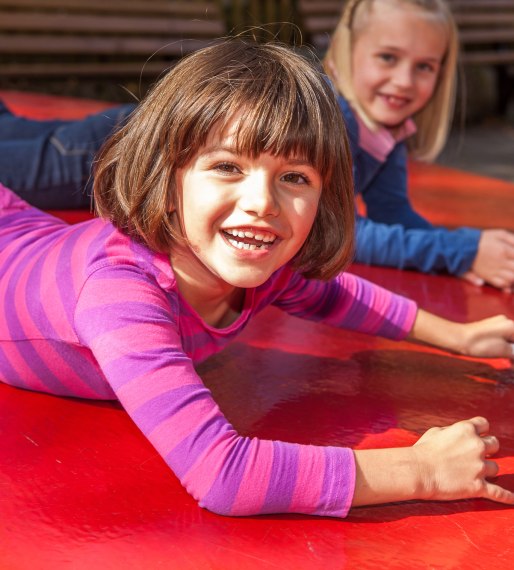 You can get very dizzy on the big turntable in the adventure playground